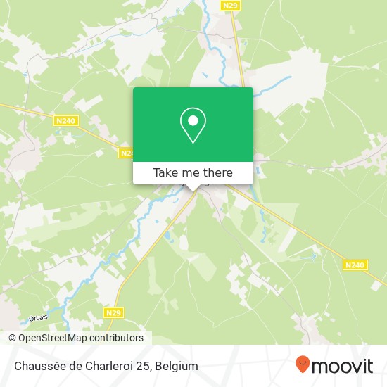 Chaussée de Charleroi 25 map