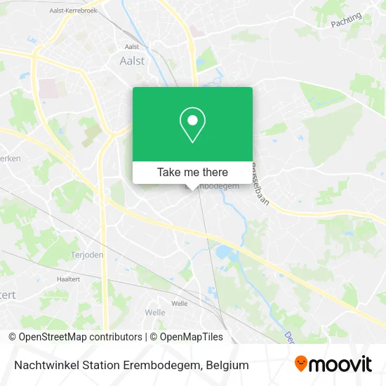Nachtwinkel Station Erembodegem map