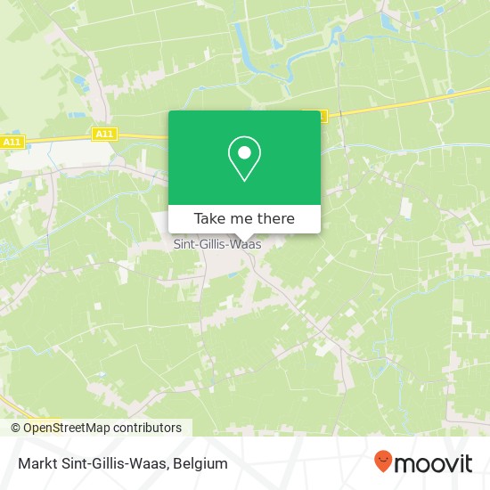 Markt Sint-Gillis-Waas map