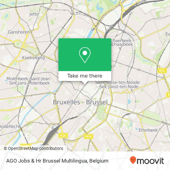 AGO Jobs & Hr Brussel Multilingua map