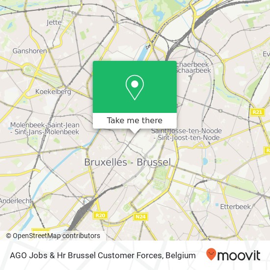 AGO Jobs & Hr Brussel Customer Forces map