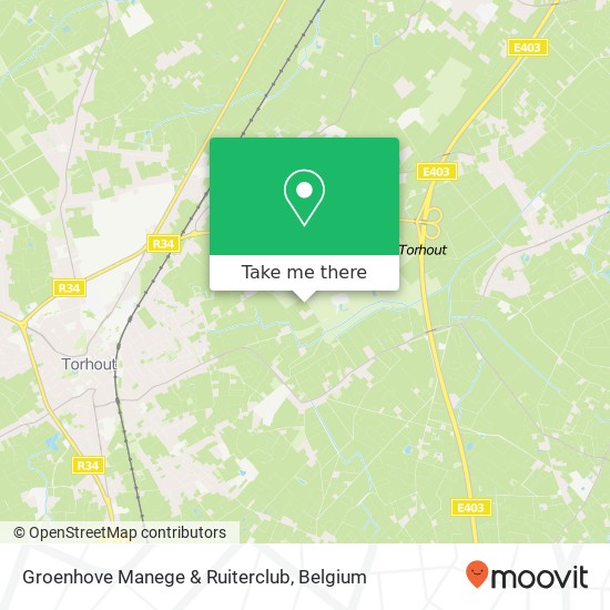 Groenhove Manege & Ruiterclub map