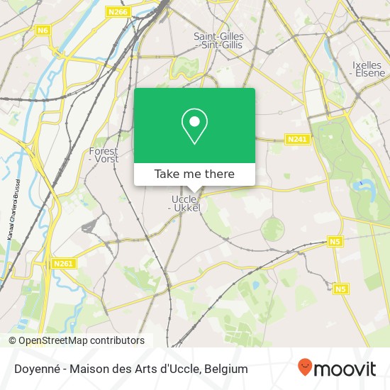 Doyenné - Maison des Arts d'Uccle map