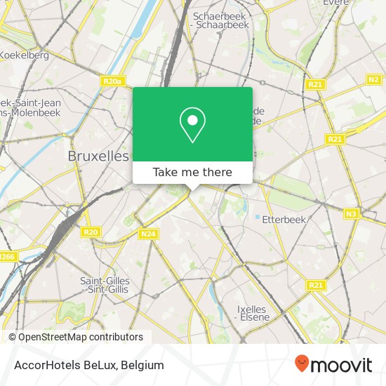 AccorHotels BeLux map