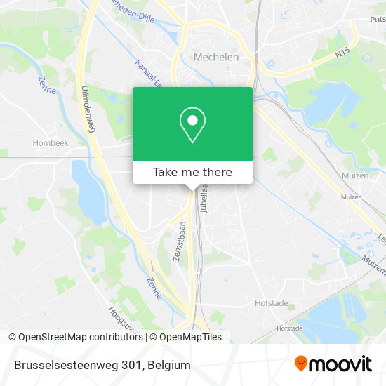 Brusselsesteenweg 301 map