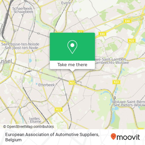 European Association of Automotive Suppliers map