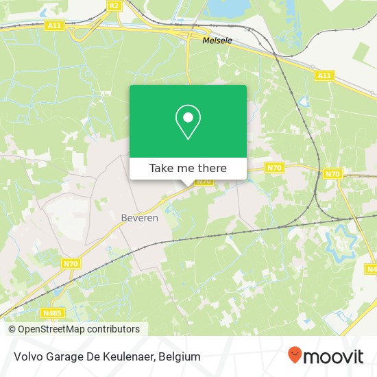 Volvo Garage De Keulenaer map