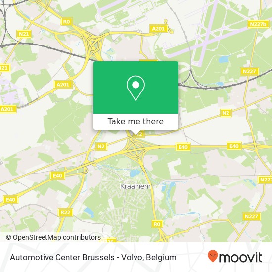 Automotive Center Brussels - Volvo map