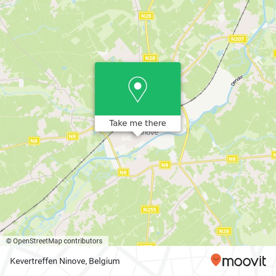 Kevertreffen Ninove map