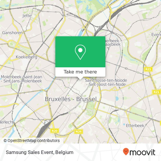 Samsung Sales Event map