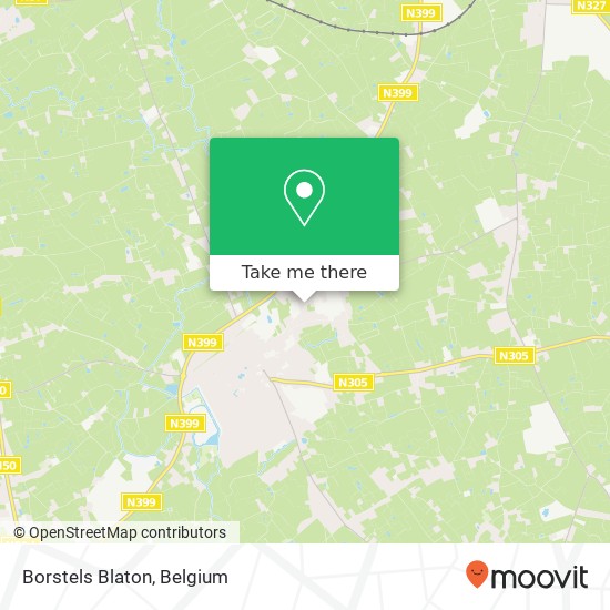 Borstels Blaton map