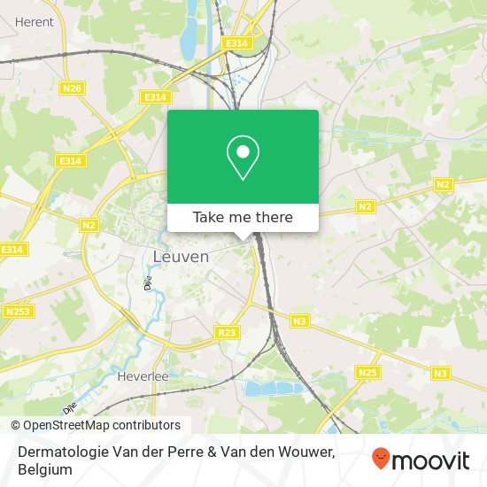 Dermatologie Van der Perre & Van den Wouwer plan