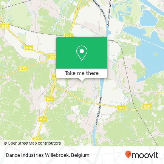 Dance Industries Willebroek map
