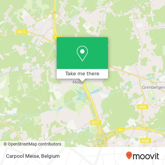 Carpool Meise map