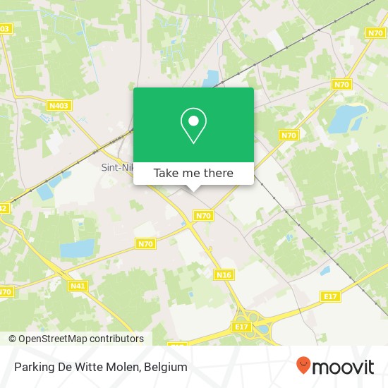 Parking De Witte Molen map