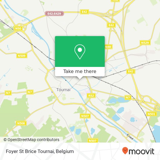 Foyer St Brice Tournai map