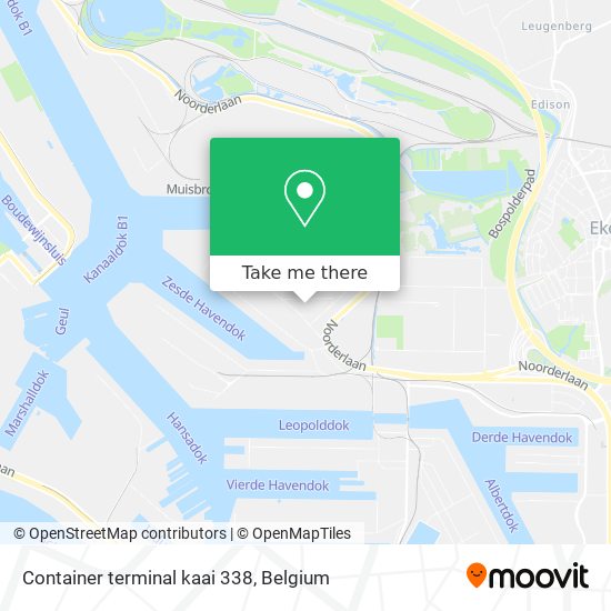 Container terminal kaai 338 map