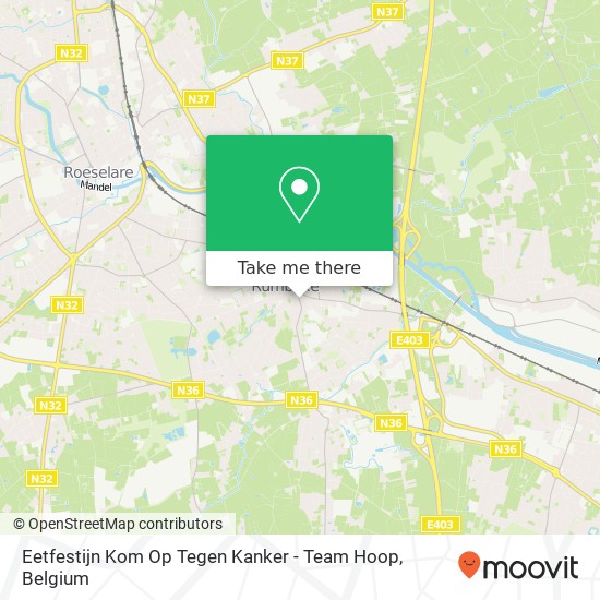 Eetfestijn Kom Op Tegen Kanker - Team Hoop map