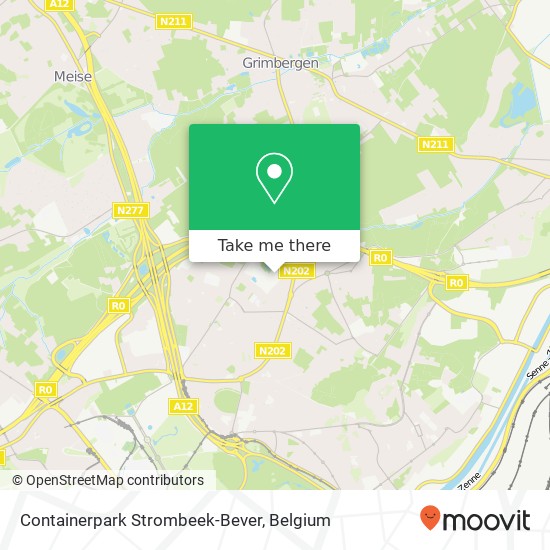 Containerpark Strombeek-Bever map