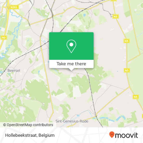 Hollebeekstraat map