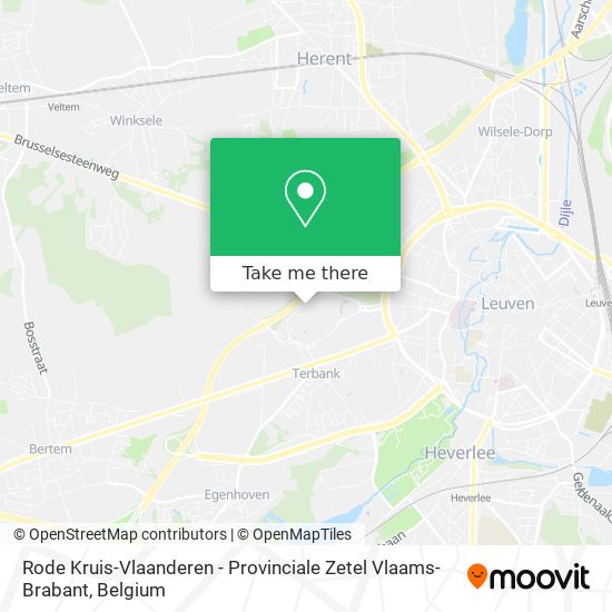 Rode Kruis-Vlaanderen - Provinciale Zetel Vlaams-Brabant plan