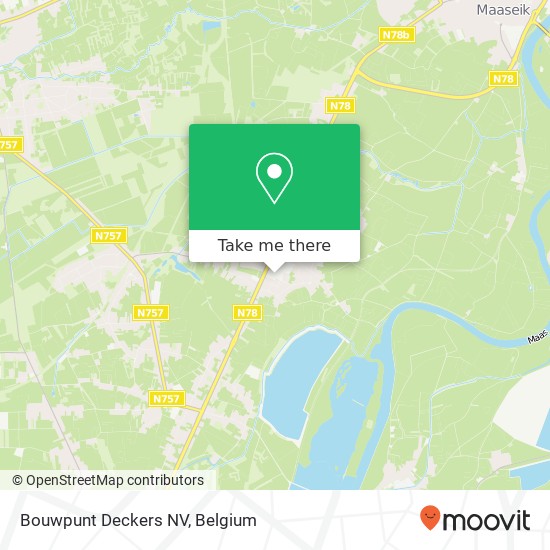 Bouwpunt Deckers NV map