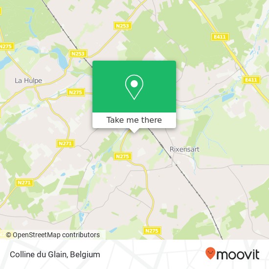 Colline du Glain map