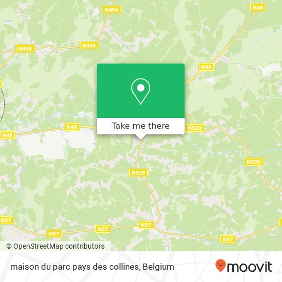 maison du parc pays des collines map