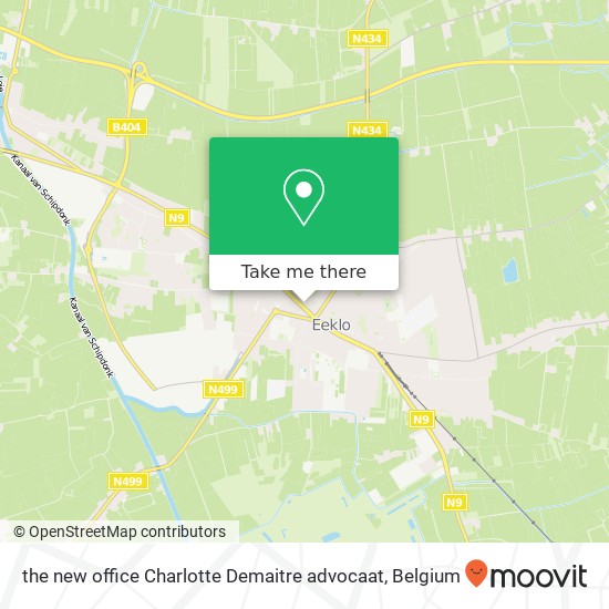 the new office Charlotte Demaitre advocaat map