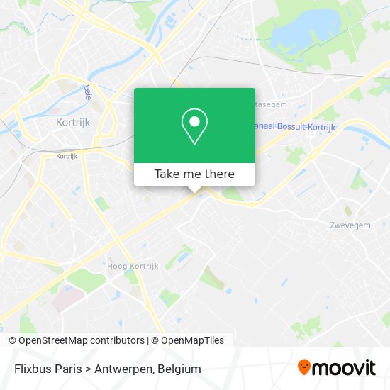 Flixbus Paris > Antwerpen plan
