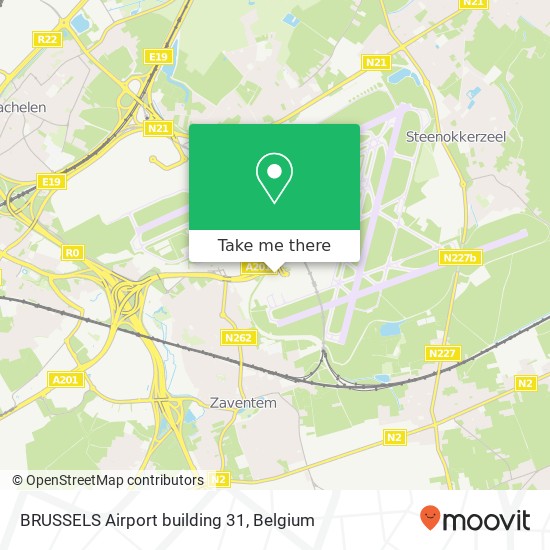 BRUSSELS Airport building 31 map
