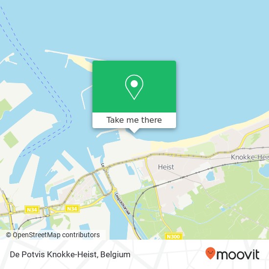 De Potvis Knokke-Heist map