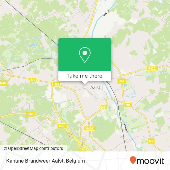 Kantine Brandweer Aalst map