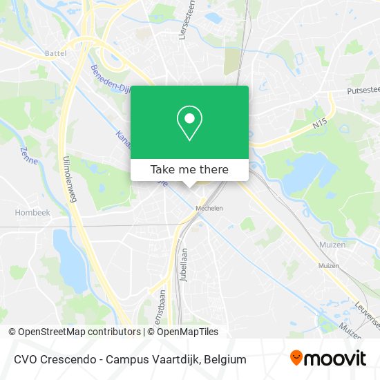 CVO Crescendo - Campus Vaartdijk map