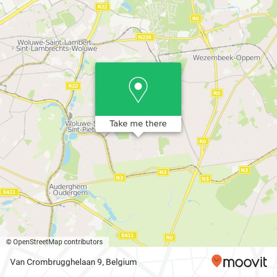 Van Crombrugghelaan 9 map