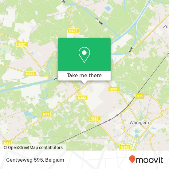 Gentseweg 595 map