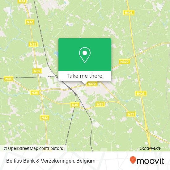 Belfius Bank & Verzekeringen map