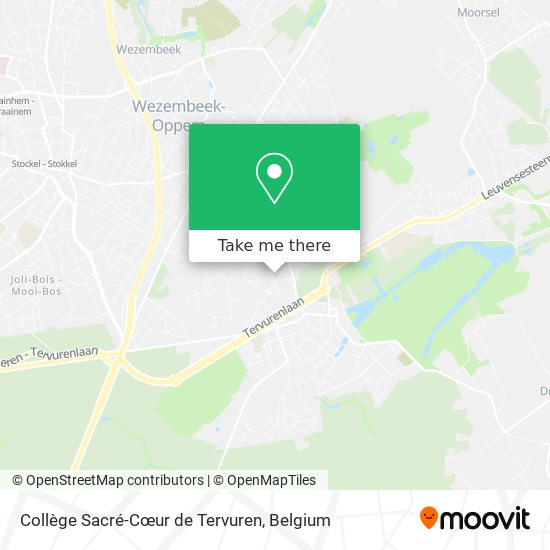 Collège Sacré-Cœur de Tervuren plan