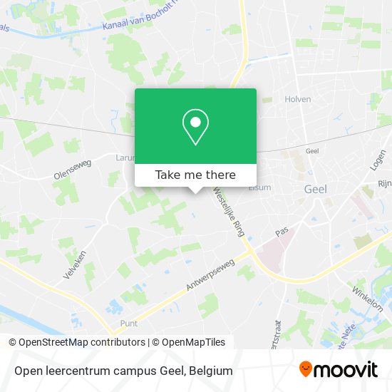 Open leercentrum campus Geel map