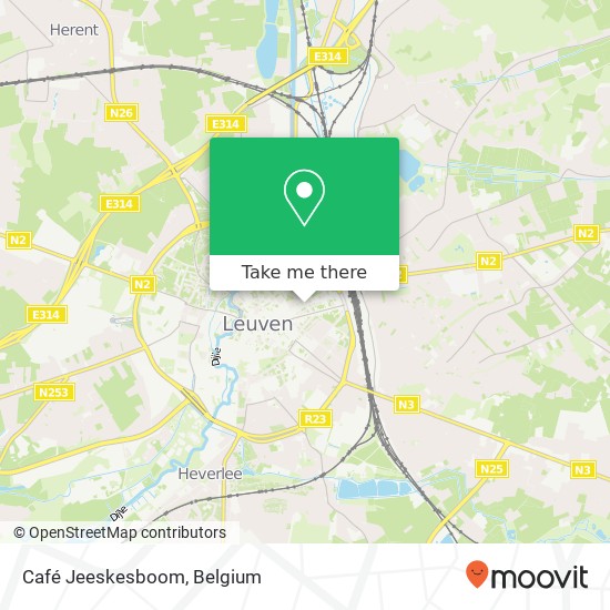 Café Jeeskesboom map