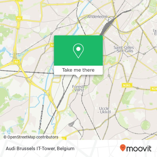 Audi Brussels IT-Tower map