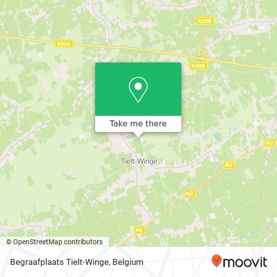 Begraafplaats Tielt-Winge map