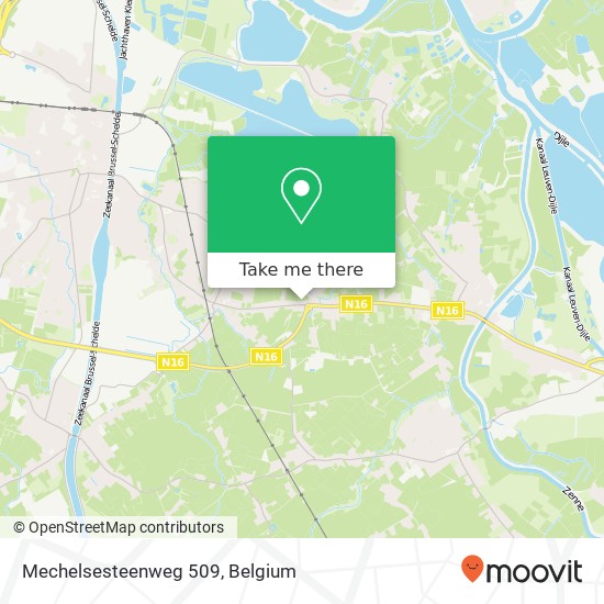 Mechelsesteenweg 509 map