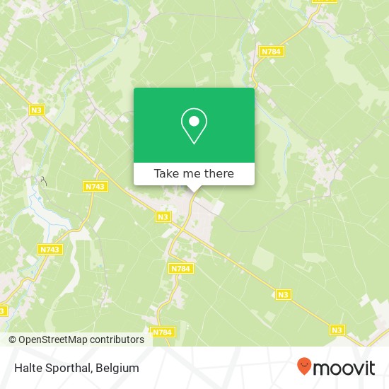 Halte Sporthal map