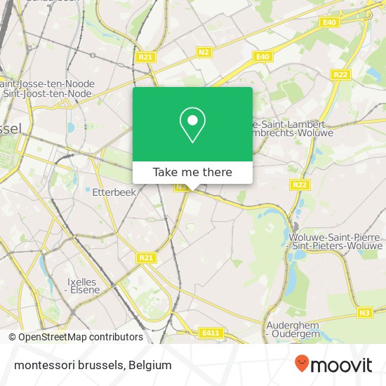 montessori brussels map