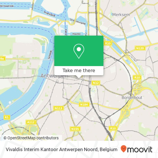 Vivaldis Interim Kantoor Antwerpen Noord plan