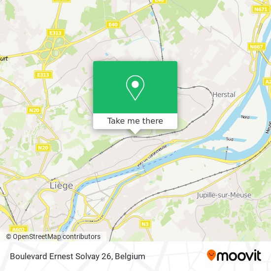 Boulevard Ernest Solvay 26 map