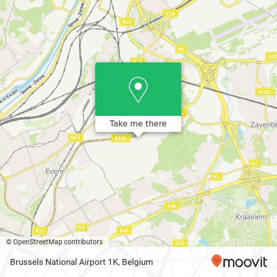 Brussels National Airport 1K plan