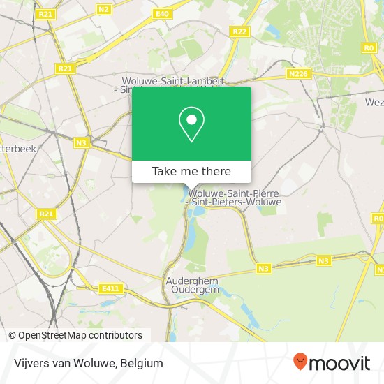 Vijvers van Woluwe plan