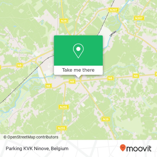 Parking KVK Ninove map